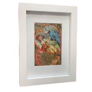 White Gallery Frame – Wood & Glass, Holds 3.5x5 or 5x7, Clean Modern